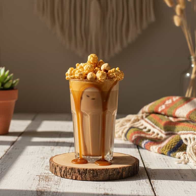 Caramel Popcorn Iced Latte