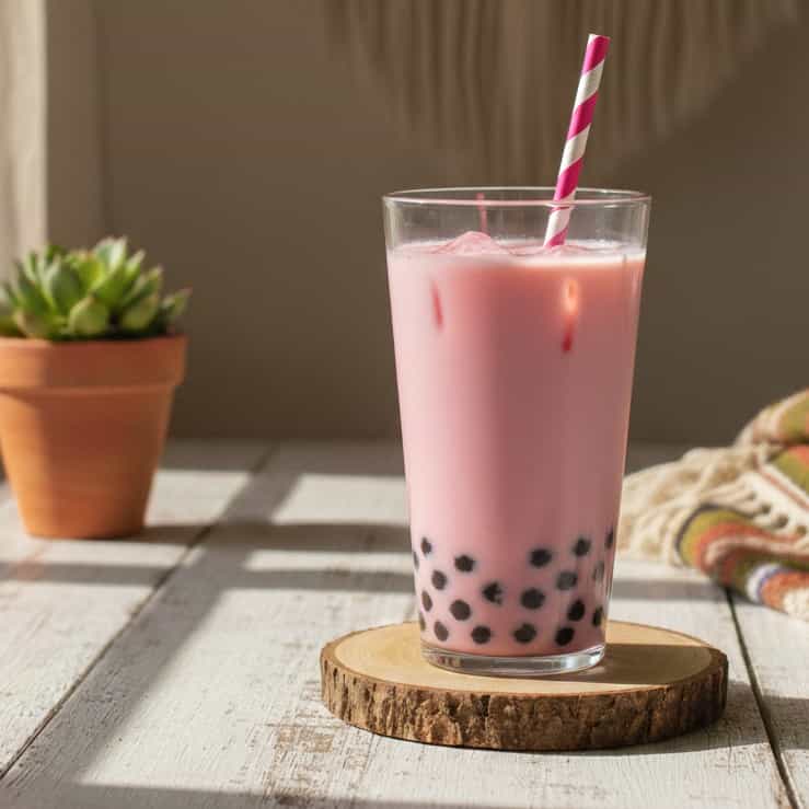 Strawberry Boba Pops