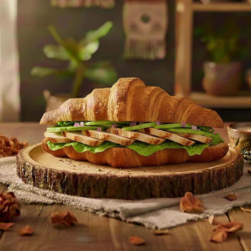 Chicken Avo Croissant Sandwich